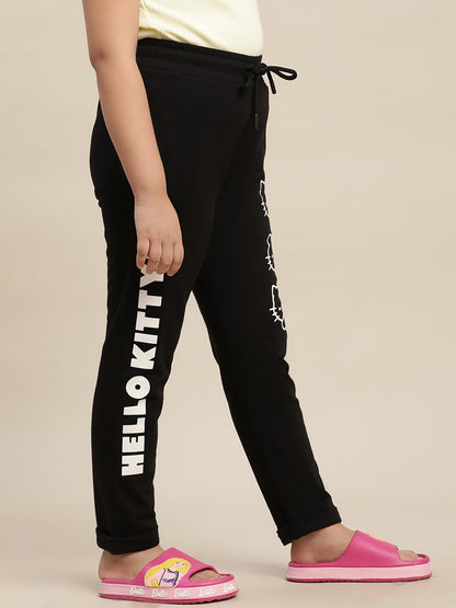 Hello Kitty Black Jogger For Girls