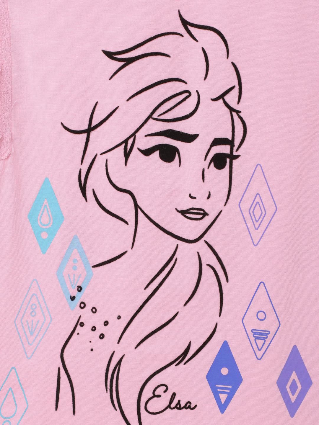 Frozen Pink Tshirt For Girls