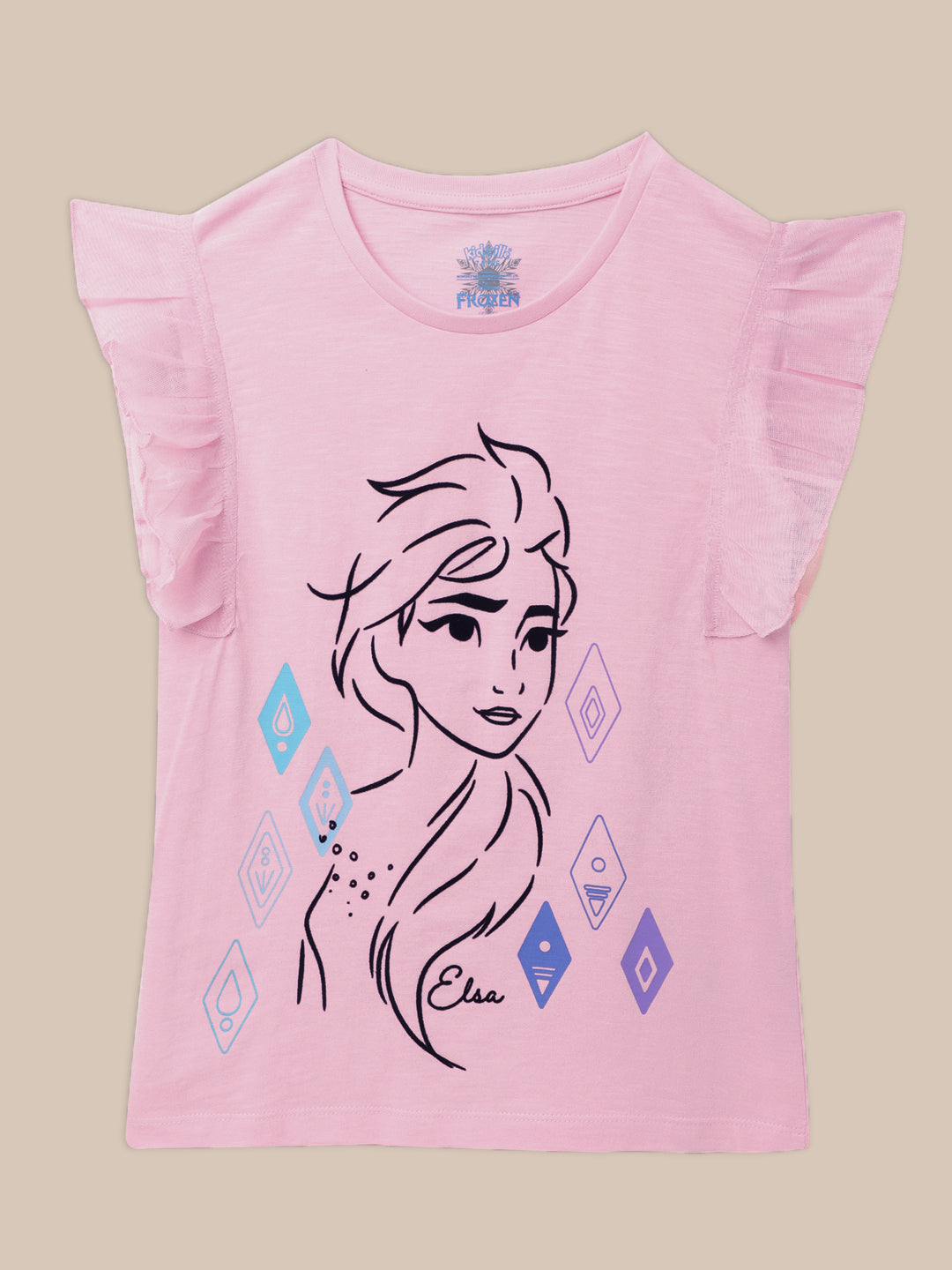 Frozen Pink Tshirt For Girls