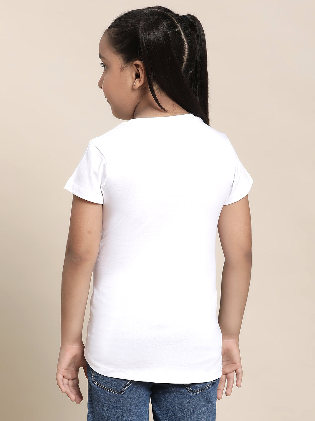 Frozen White Tshirt For Girls