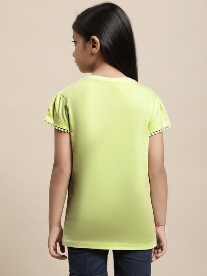 Frozen Green Tshirt For Girls