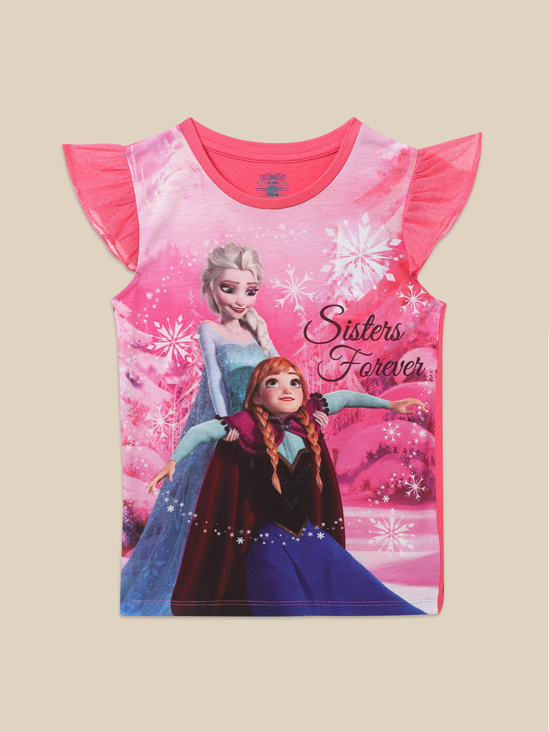 Frozen Pink Tshirt For Girls