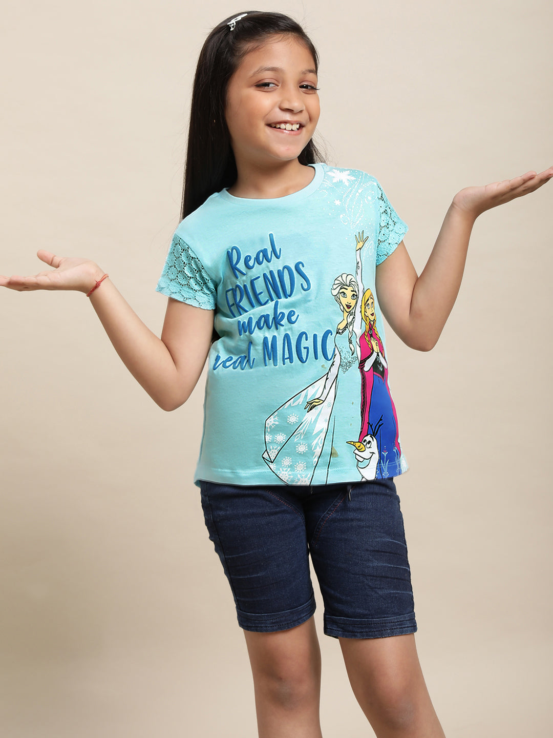 Frozen Blue Tshirt For Girls