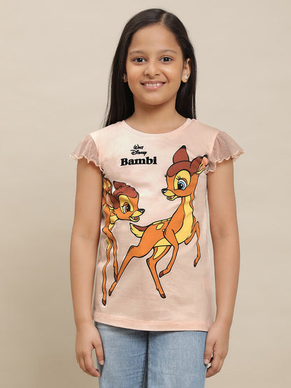 Bambi Pink Tshirt For Girls