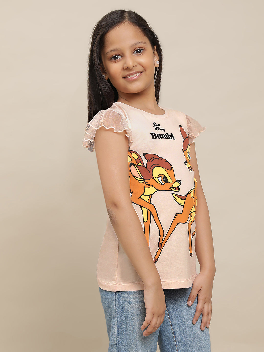 Bambi Pink Tshirt For Girls