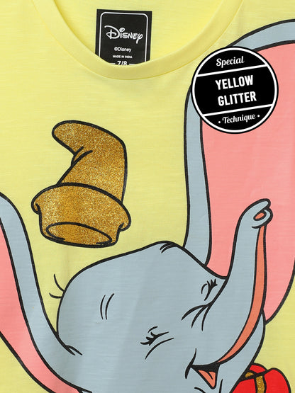 Dumbo Yellow Tshirt For Girls