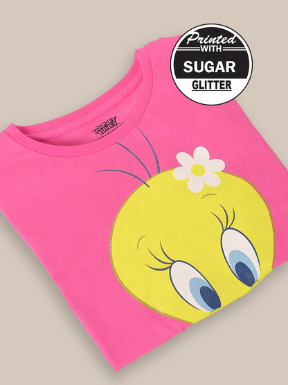 Looney Tunes Pink Tshirt For Girls