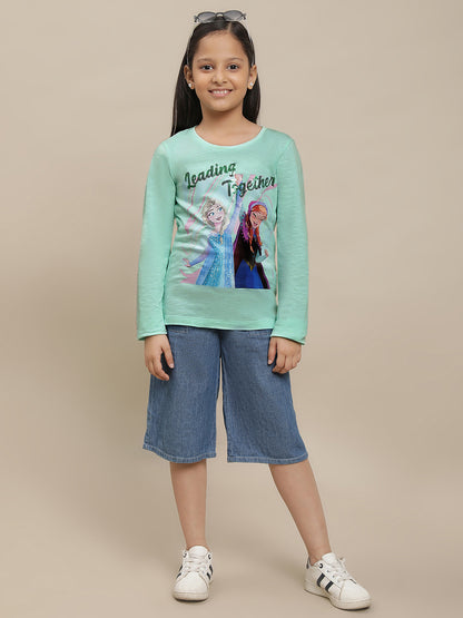 Frozen Green Tshirt For Girls