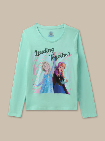 Frozen Green Tshirt For Girls