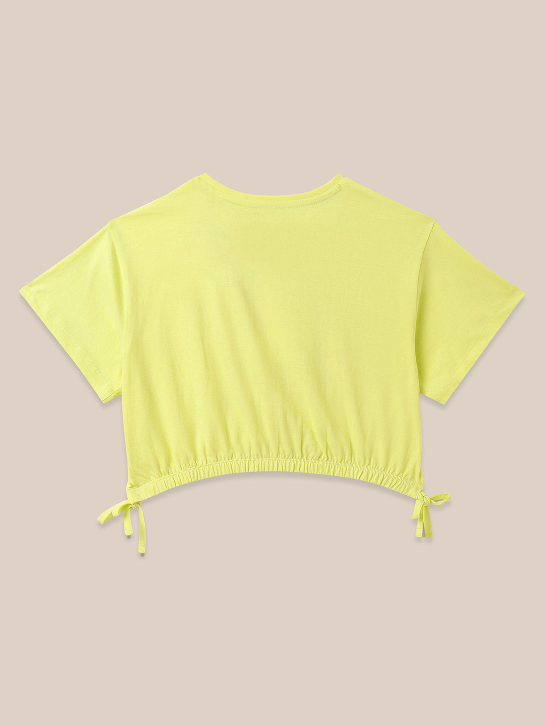 Kidsville Hello Kitty Printed Yellow Tshirt For Girls