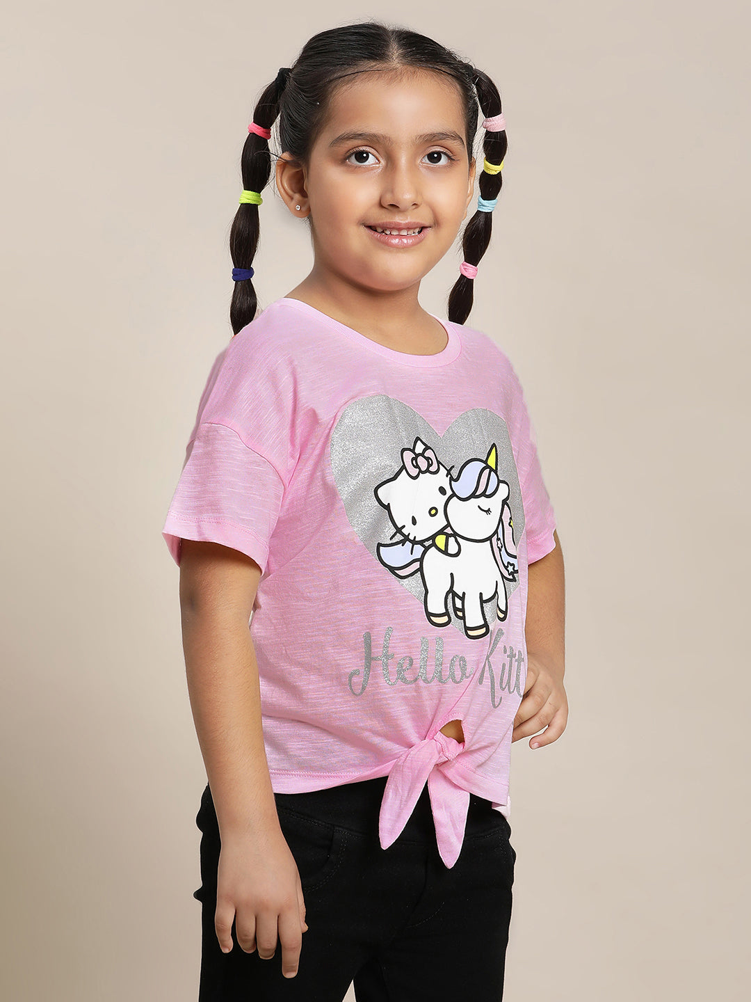 Hello Kitty Pink Tshirt For Girls