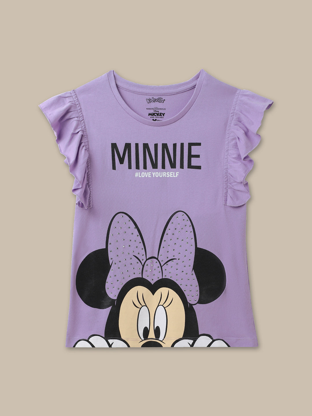 Mickey & Friends Violet Tshirt For Girls