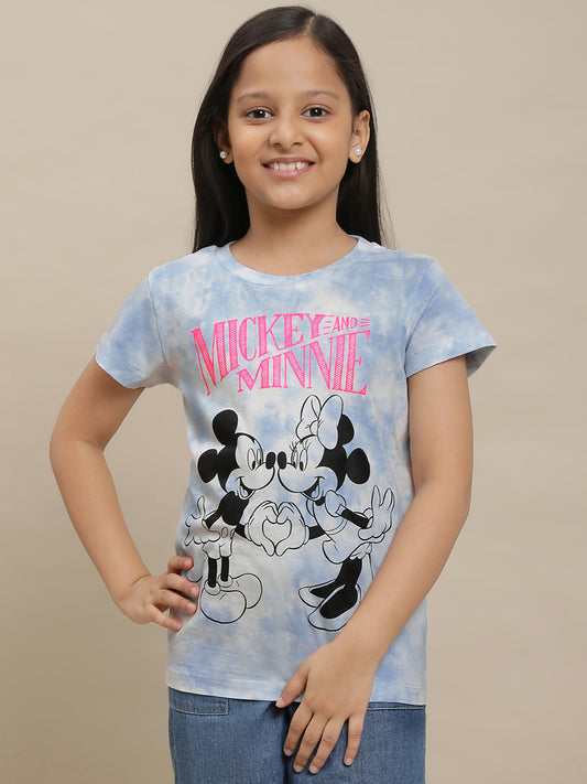 Mickey & Friends Multi Color Tshirt For Girls