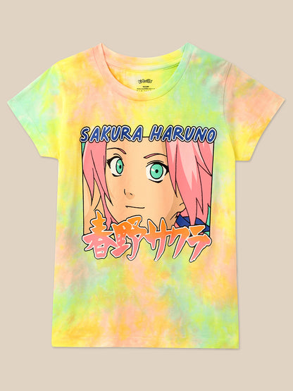 Naruto Multi Color Tshirt For Girls