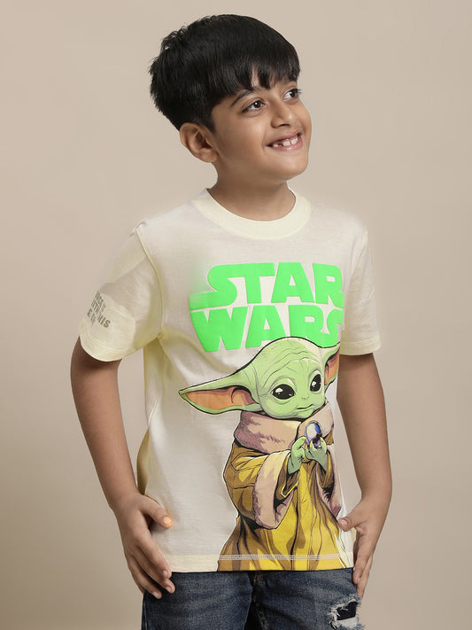 Star Wars Off-White Tshirt For Boys