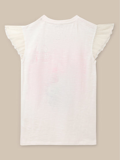 Hello Kitty White Tshirt For Girls