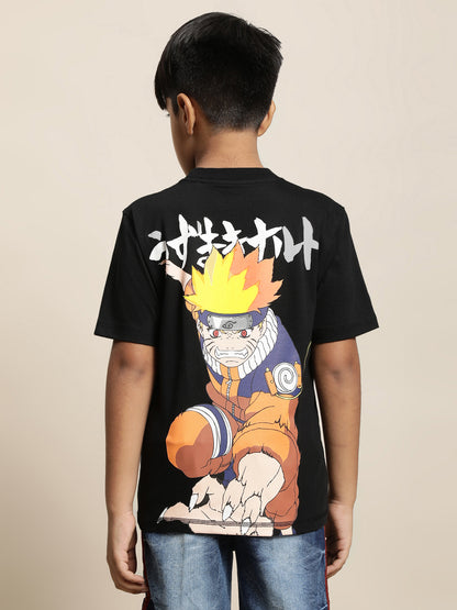 Naruto Black Tshirt For Boys