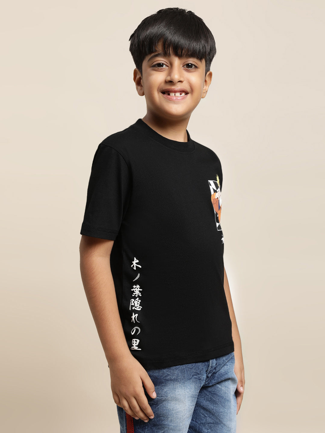 Naruto Black Tshirt For Boys