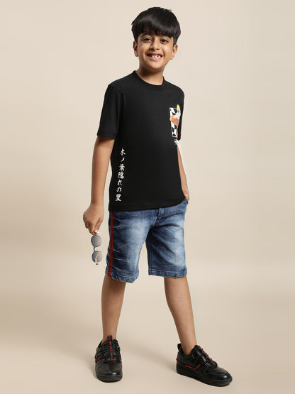 Naruto Black Tshirt For Boys