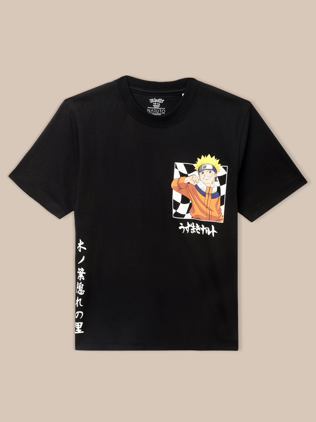 Naruto Black Tshirt For Boys