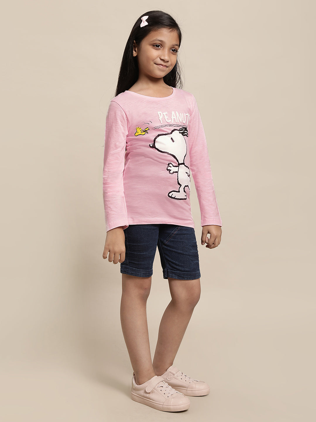 Peanuts Pink Tshirt For Girls