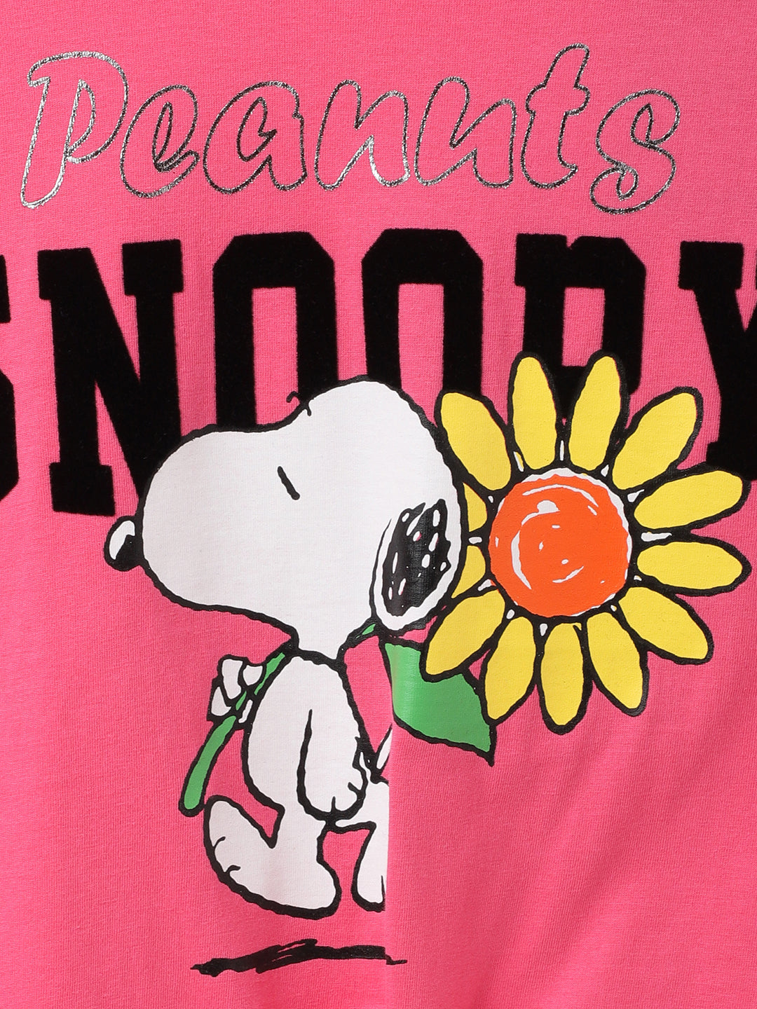 Peanuts Pink Tshirt For Girls