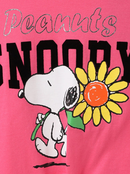 Peanuts Pink Tshirt For Girls