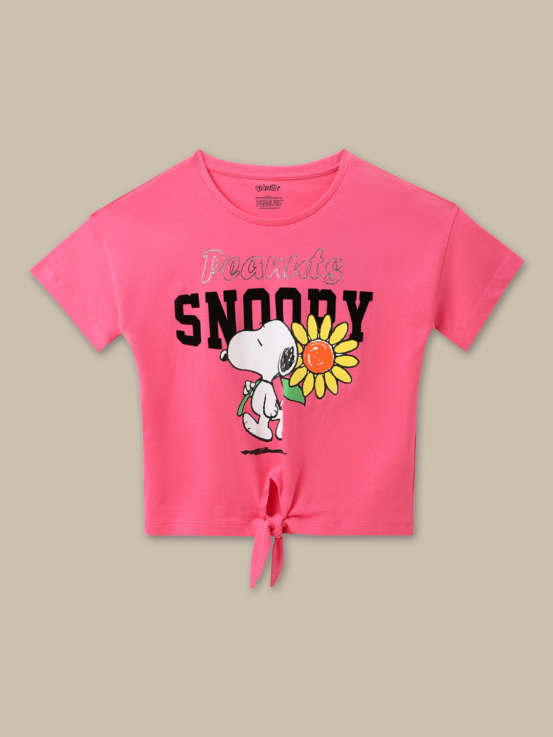 Peanuts Pink Tshirt For Girls