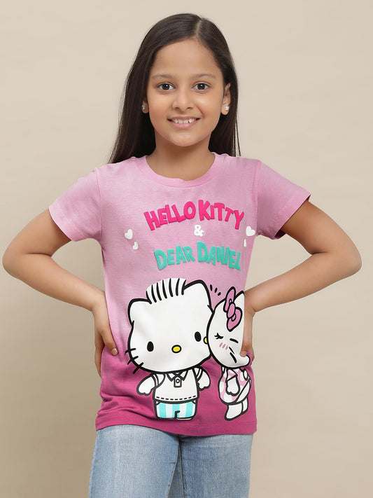 Hello Kitty Multi Color Tshirt For Girls