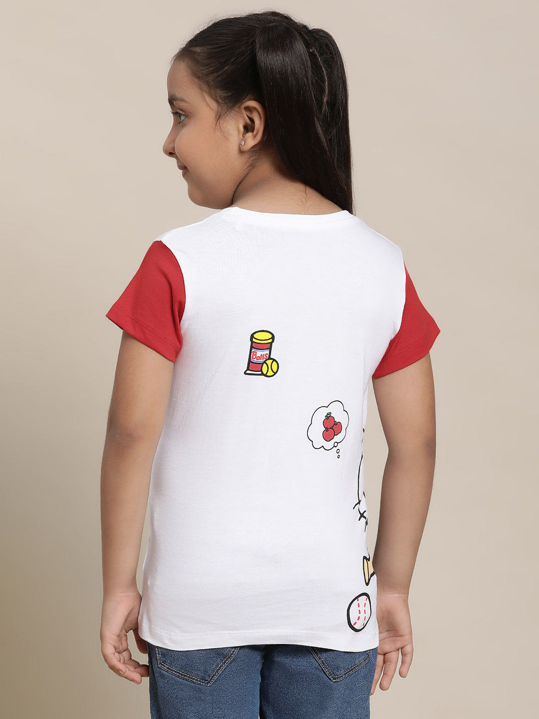 Hello Kitty Multi Color Tshirt For Girls