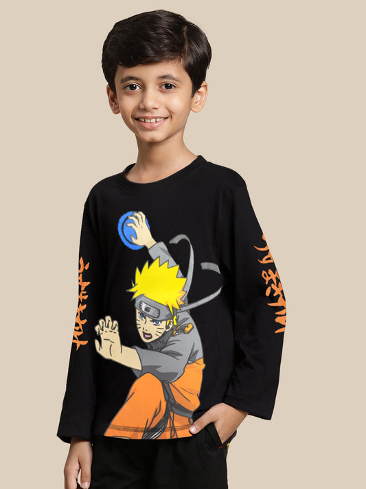 Naruto Black Tshirt For Boys