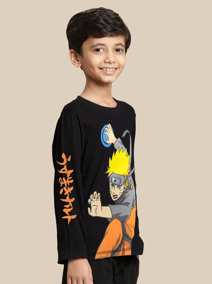 Naruto Black Tshirt For Boys