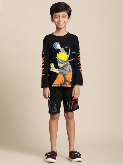 Naruto Black Tshirt For Boys