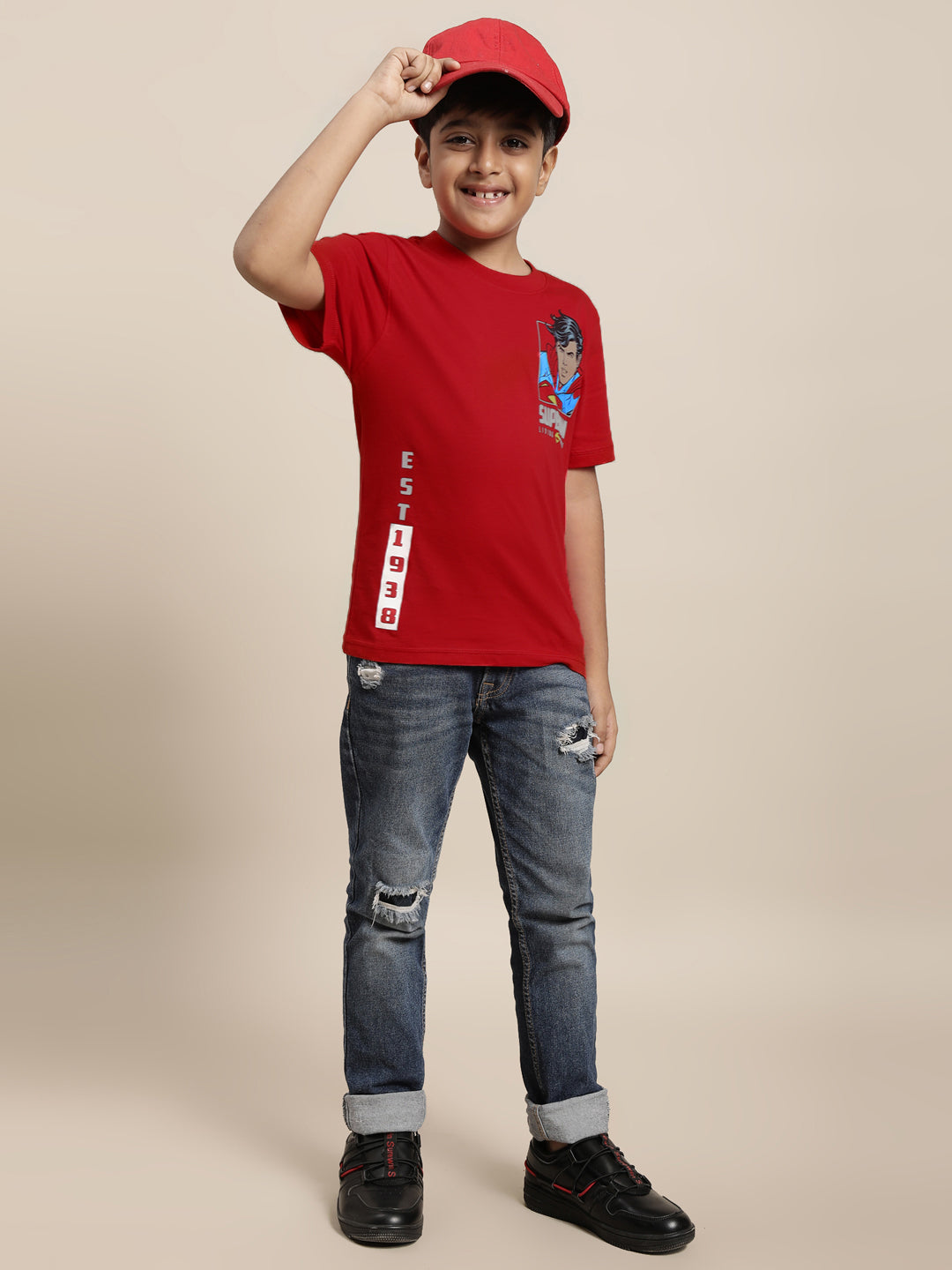 Superman Red Tshirt For Boys