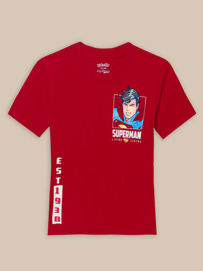 Superman Red Tshirt For Boys