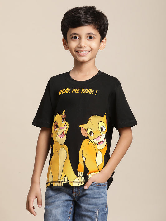 Lion King Black Tshirt For Boys