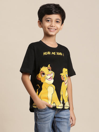 Lion King Black Tshirt For Boys