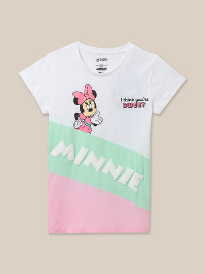 Mickey & Friends Multi Color Tshirt For Girls