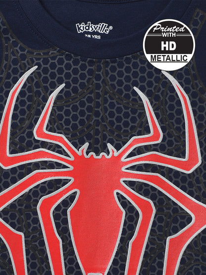 Spiderman Navy Tshirt For Boys