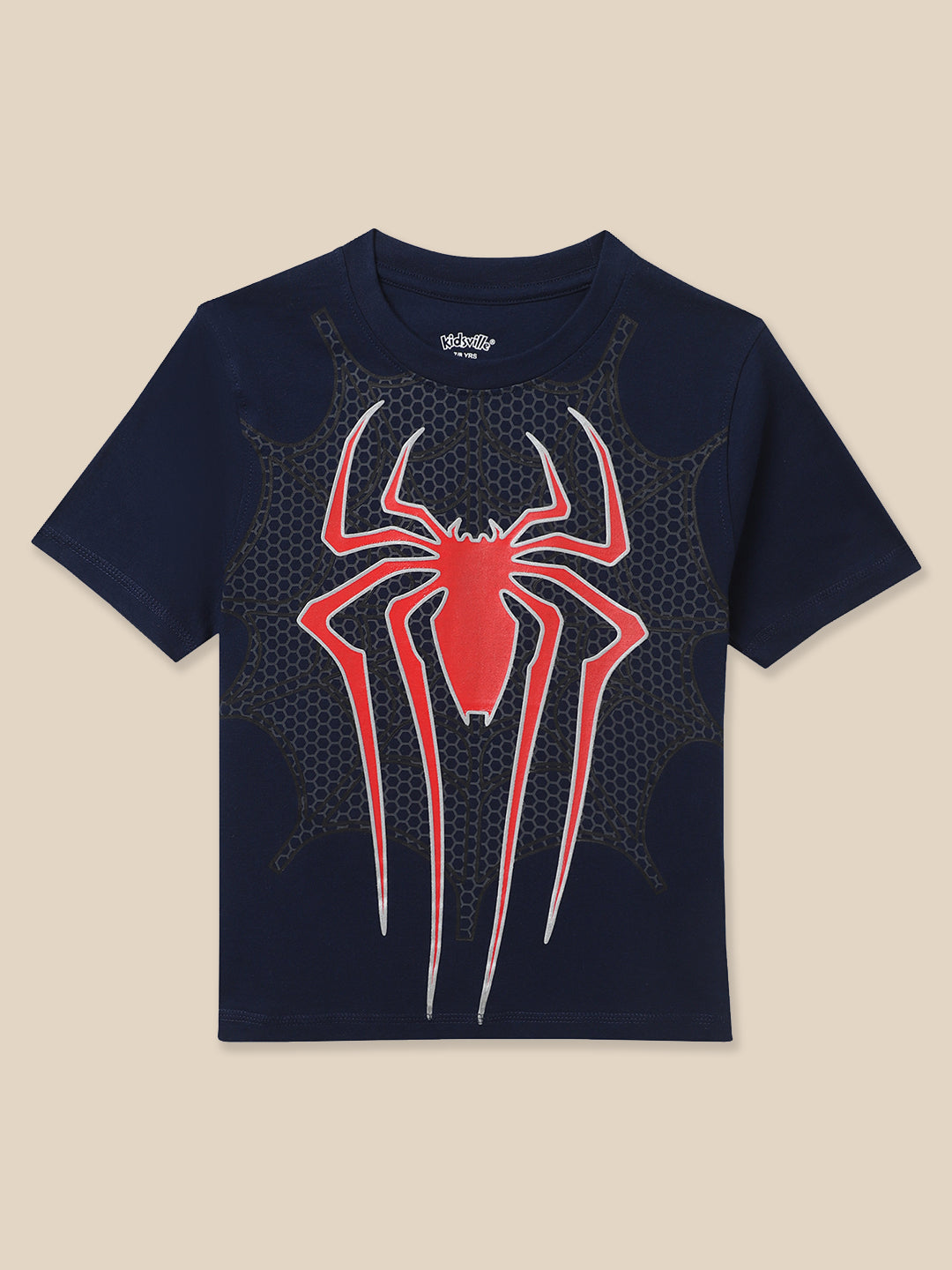 Spiderman Navy Tshirt For Boys