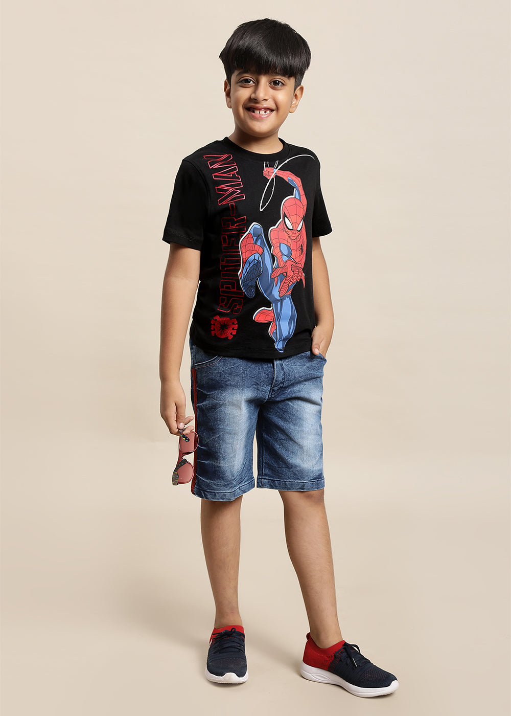 Spiderman Black Tshirt For Boys