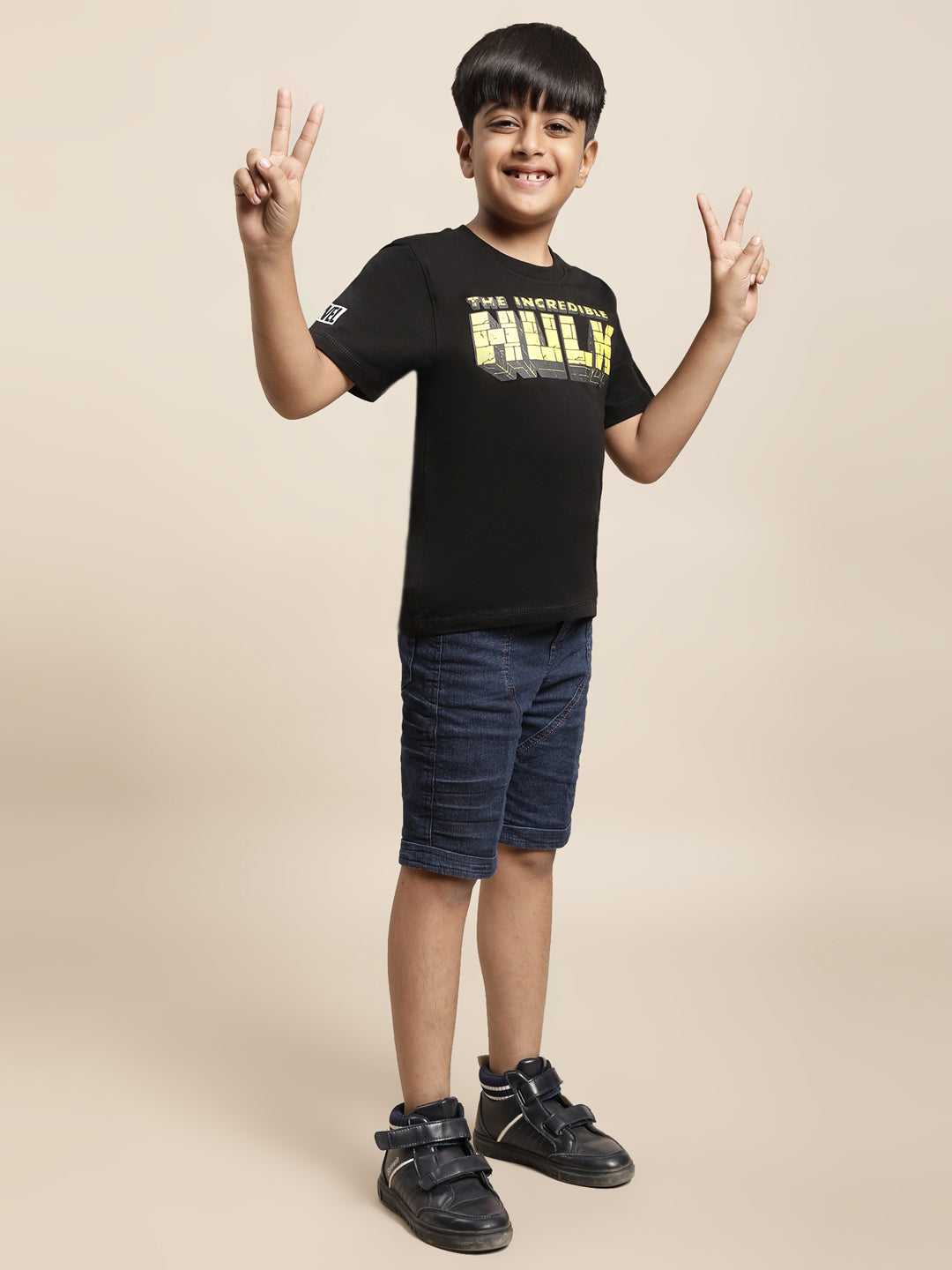 Hulk Black Tshirt For Boys