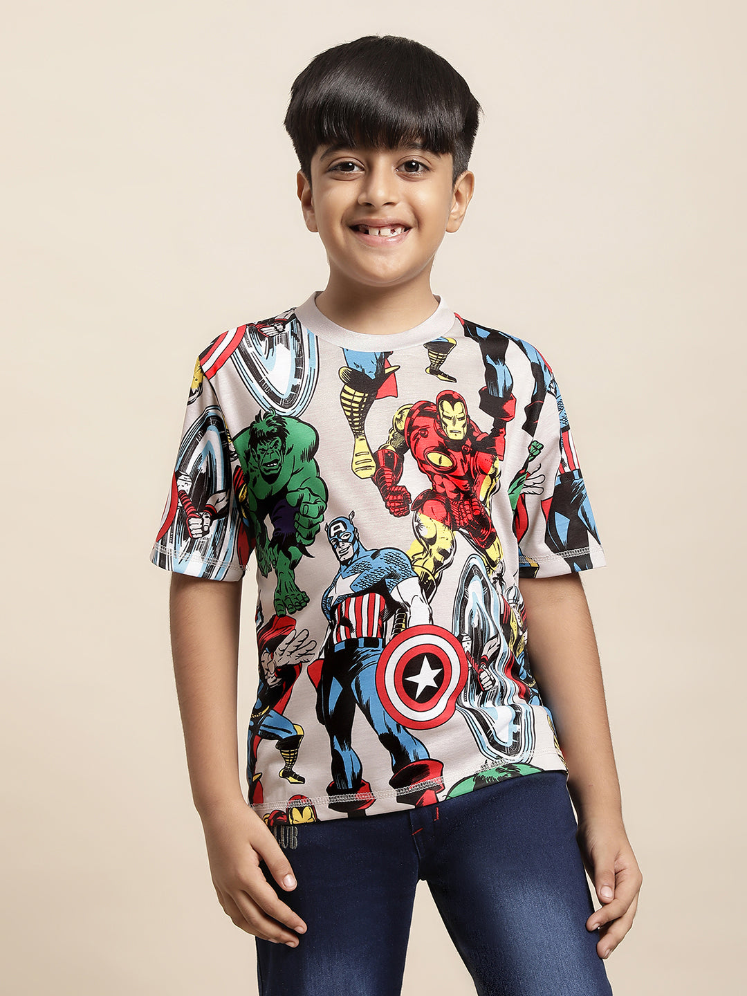 Avengers Multi Color Tshirt For Boys