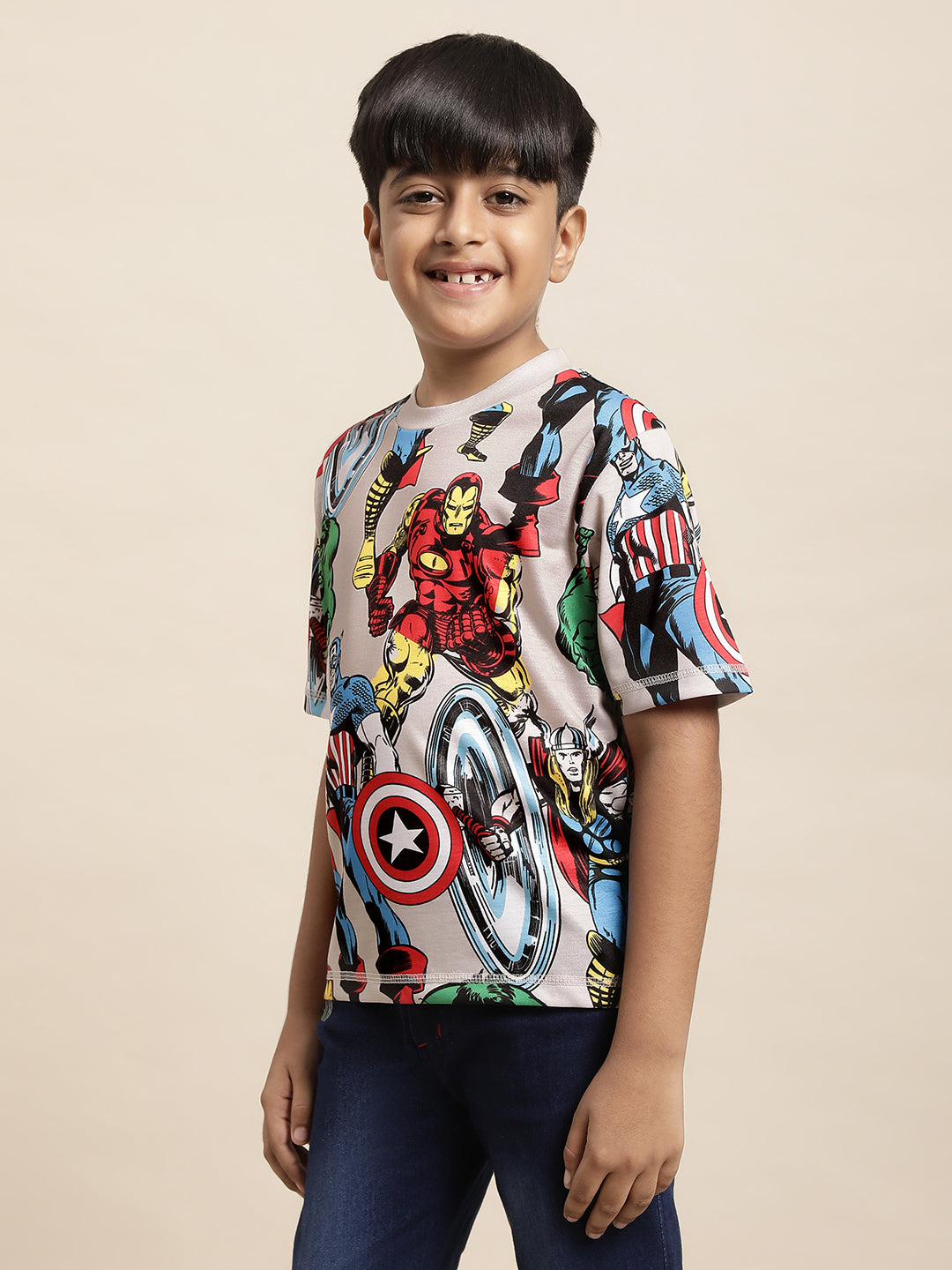 Avengers Multi Color Tshirt For Boys