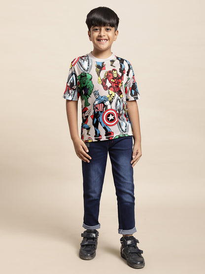 Avengers Multi Color Tshirt For Boys