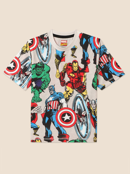 Avengers Multi Color Tshirt For Boys