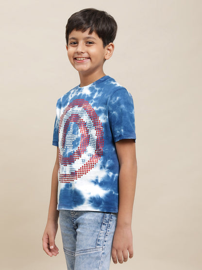 Captain America Multi Color Tshirt For Boys