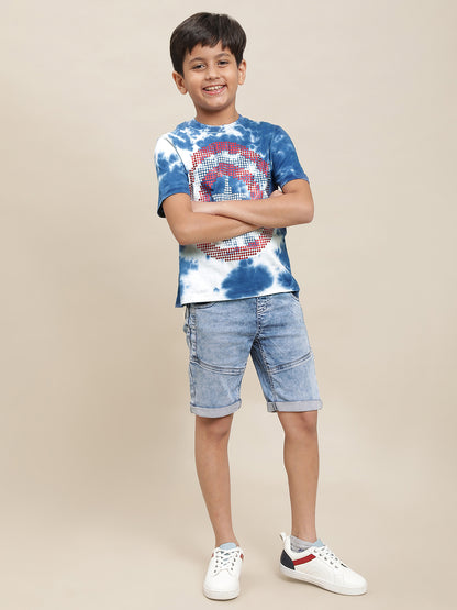 Captain America Multi Color Tshirt For Boys