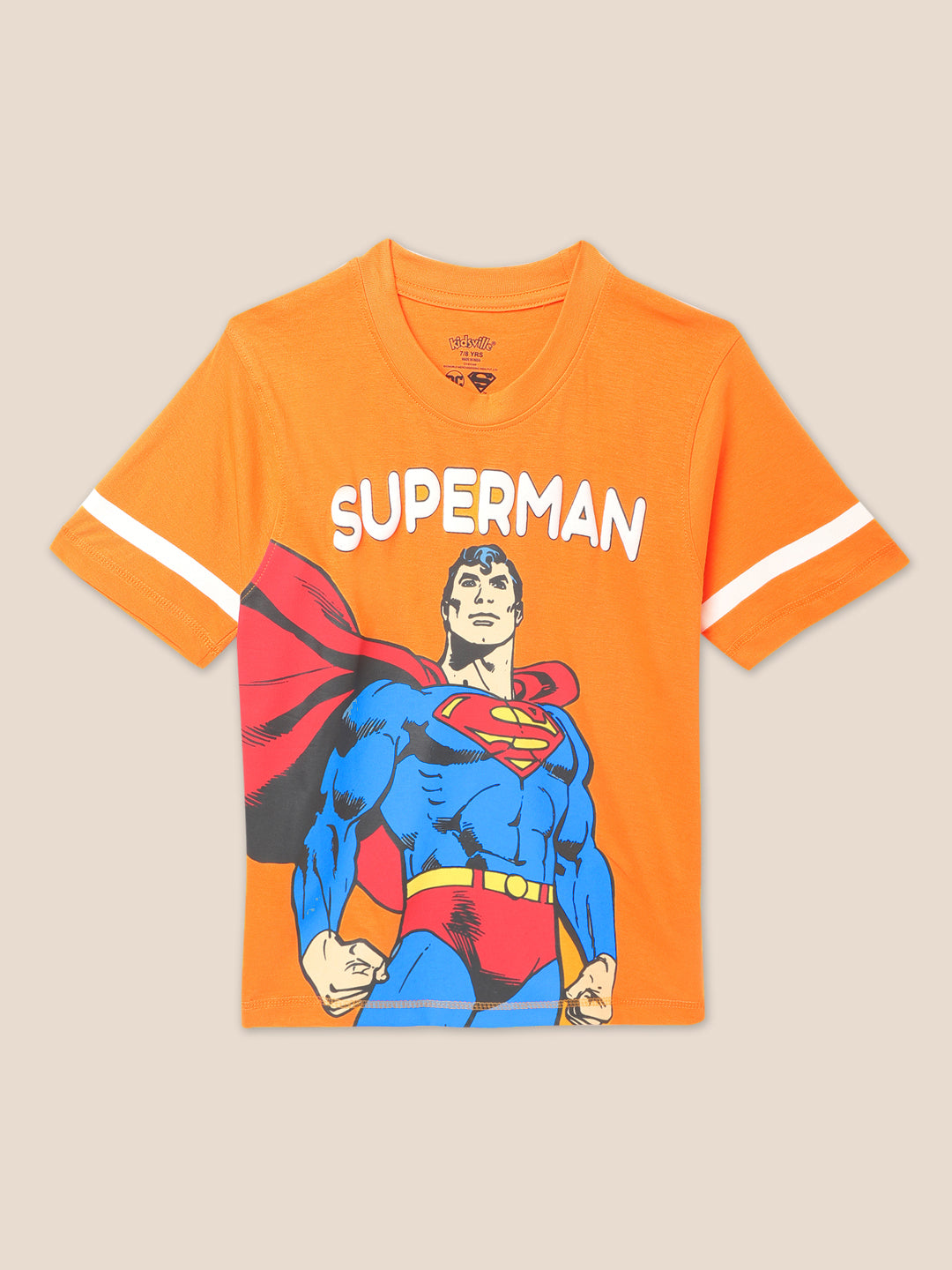 Superman Orange Tshirt For Boys