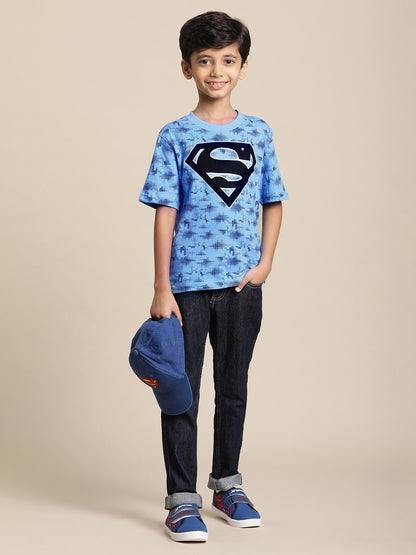 Superman Blue Tshirt For Boys